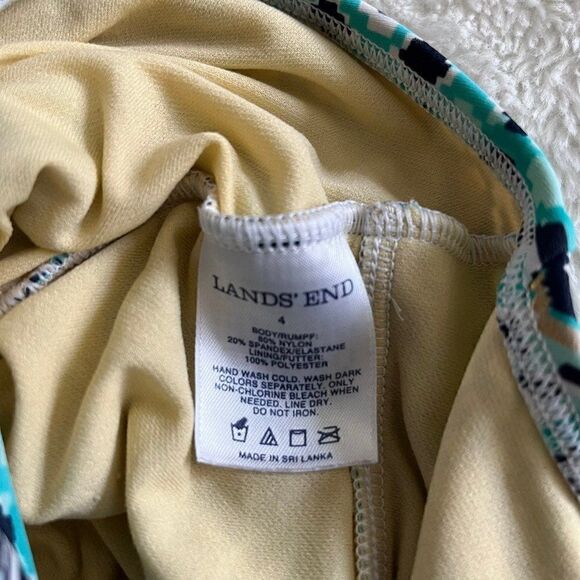 Lands End Little Girls Swimsuit Size 4 - Picture 4 of 4